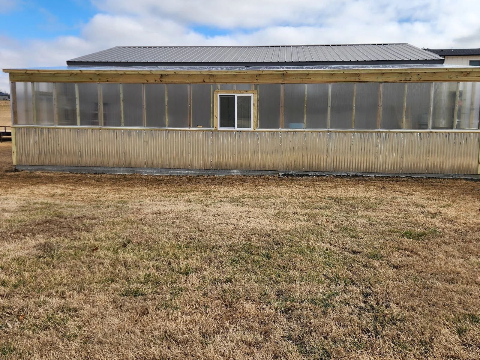 Complete greenhouse build-out in Avant using customer-supplied materials